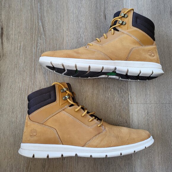 Timberland Graydon High-top Sneaker Boot Tan Size 10.5 - Picture 1 of 12